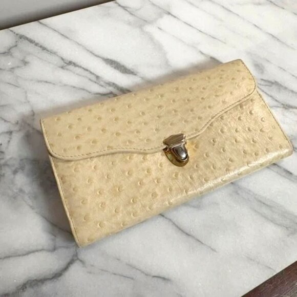 Paco Rabanne Beige Leather Wallet - Picture 1 of 6